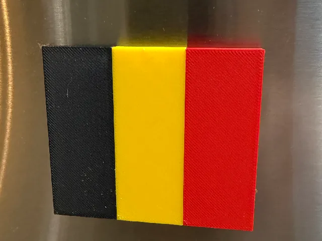 MagFlag: Belgian Flag Fridge Magnet Multicolor with SVG