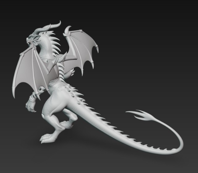 bipedal winged dragon — thumbnail 3