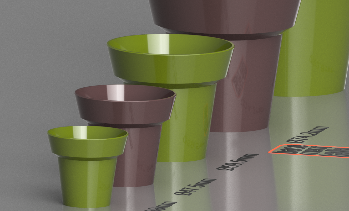 Mini Vase - Clay pot style - Collection - Mini Vaso in stile classico terracotta — miniatura 2