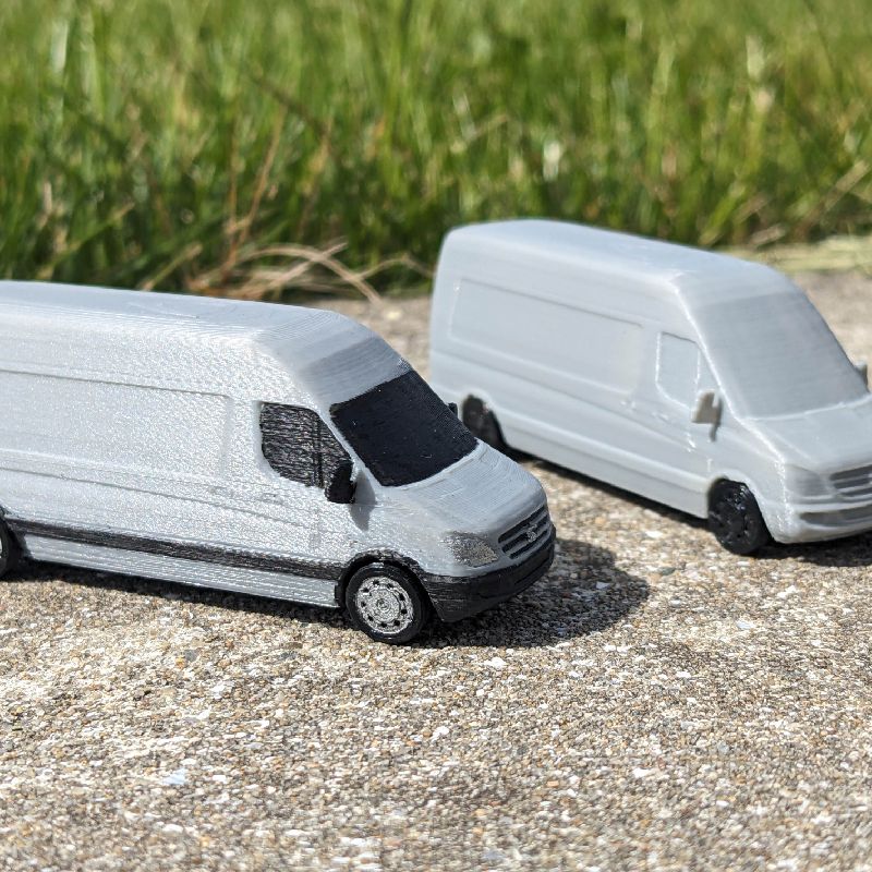 Mercedes-Benz Sprinter Van - 1:87 Scale by Joce GRZ | Download free STL ...