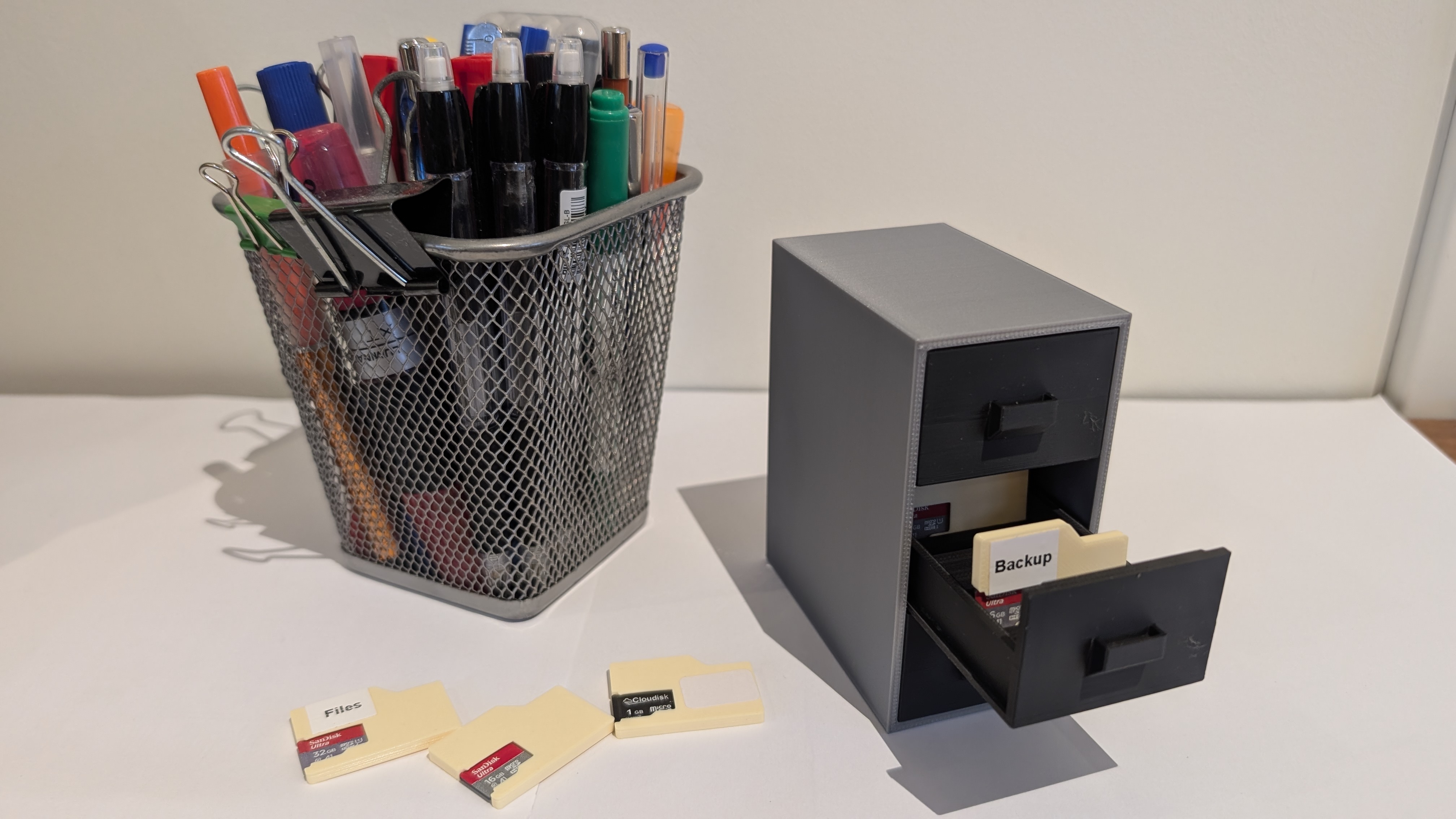 microSD Filing Cabinet 3D model