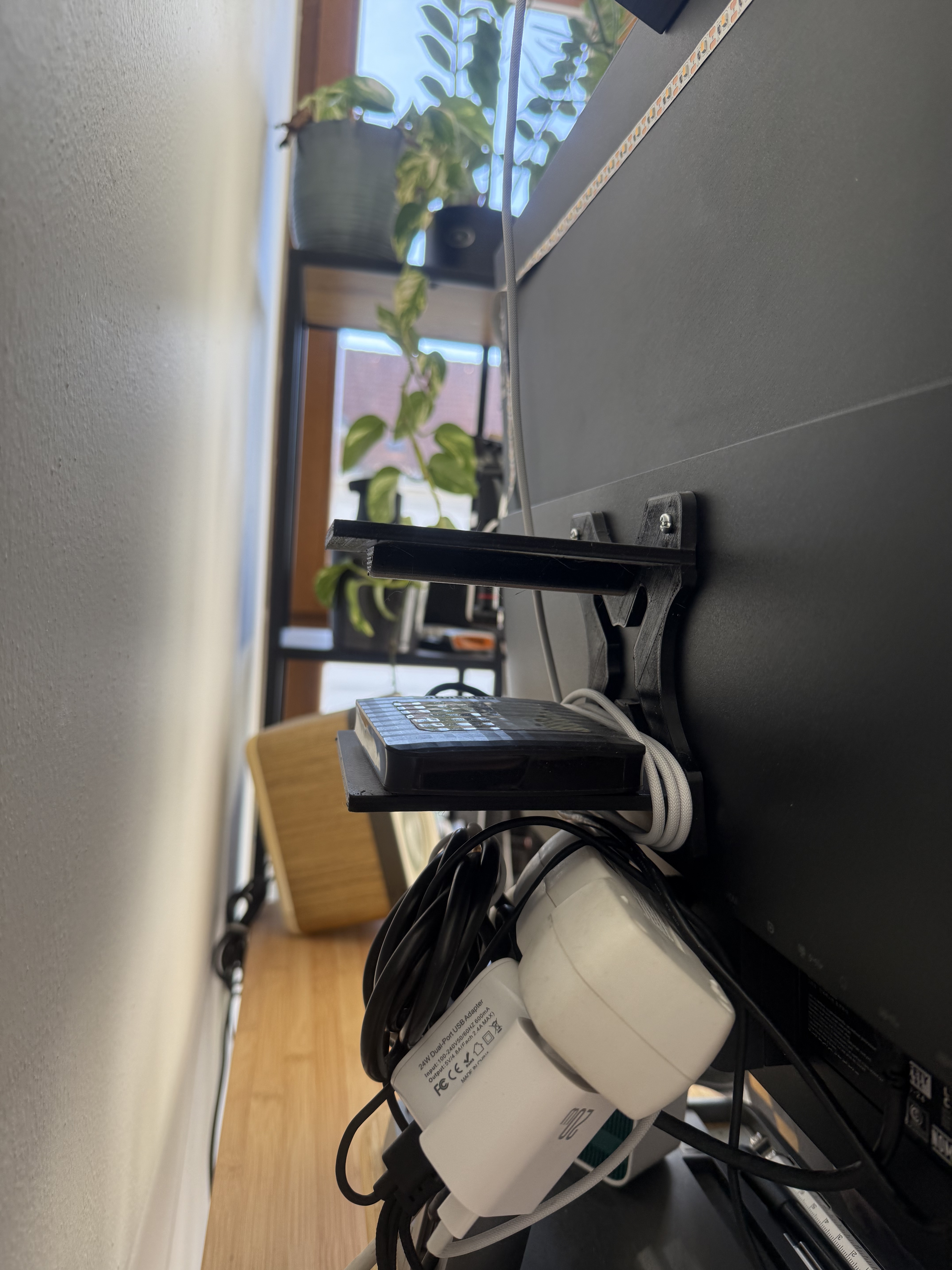 VESA Double Shelf for the back of your monitor