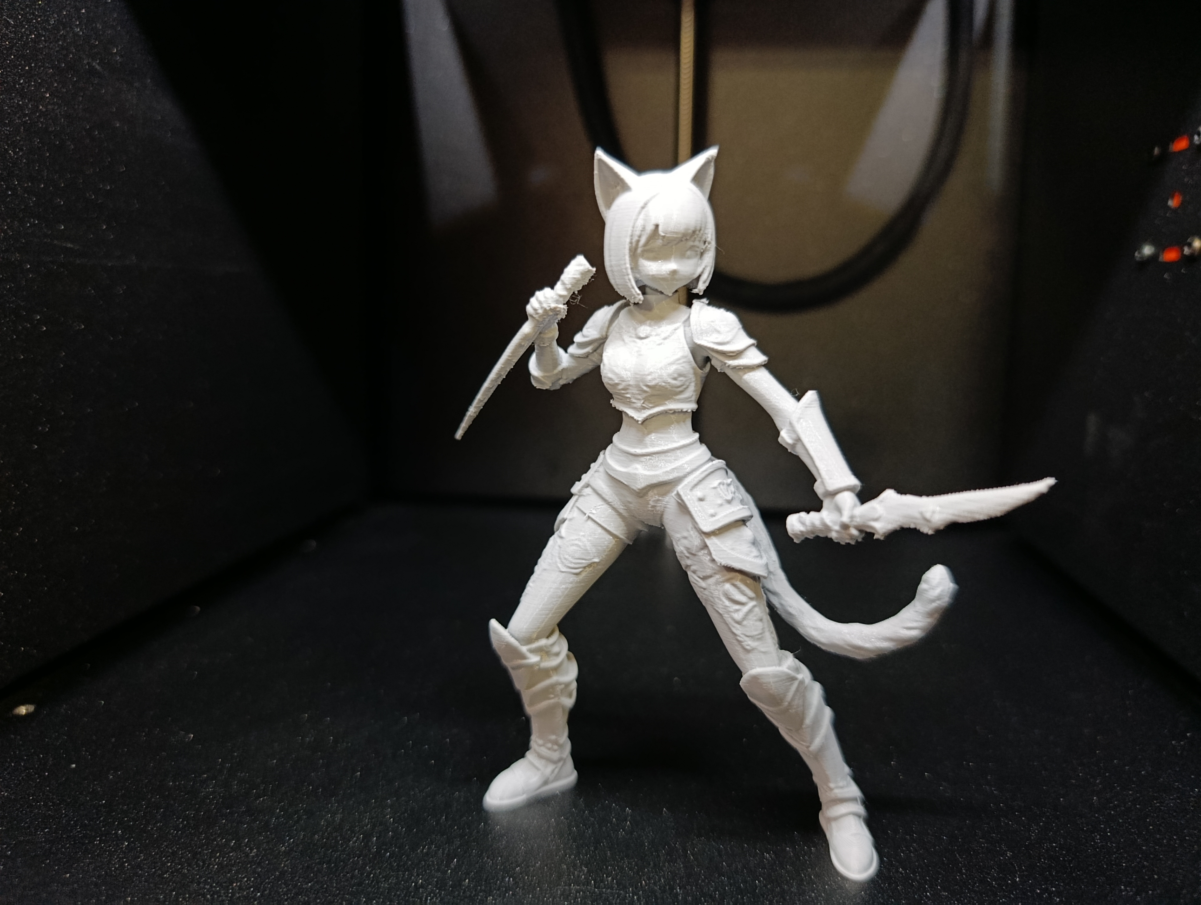 Miniatura 2 do modelo 3D Anime Cat-Girl: Dual Blade Warrior