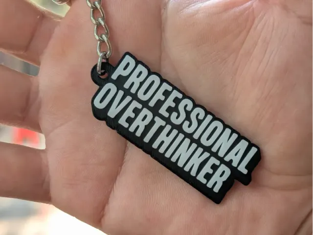Professional Overthinker - Keychain