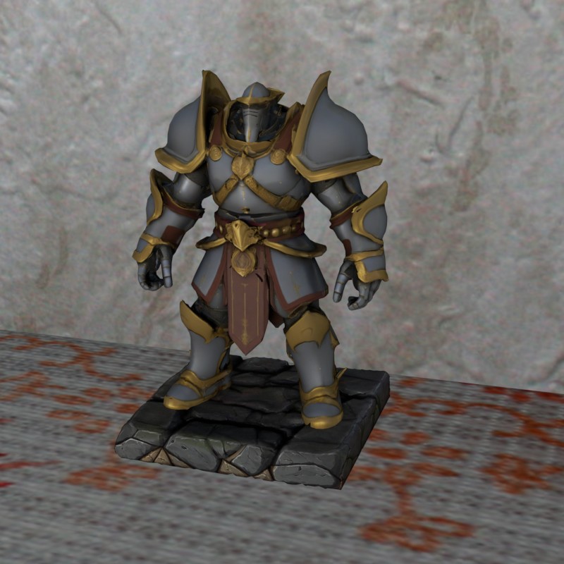 DND Miniatur Iron Knight SLA Easypaint