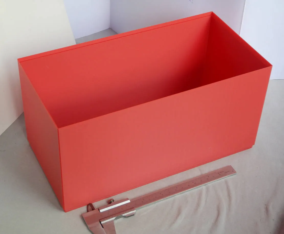 Box Quader stapelbar, drei Größen. Stackable cuboid boxes, three sizes. by blechbude