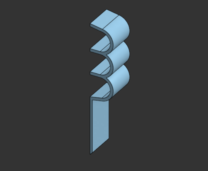Triple Baseboard Cable Clip