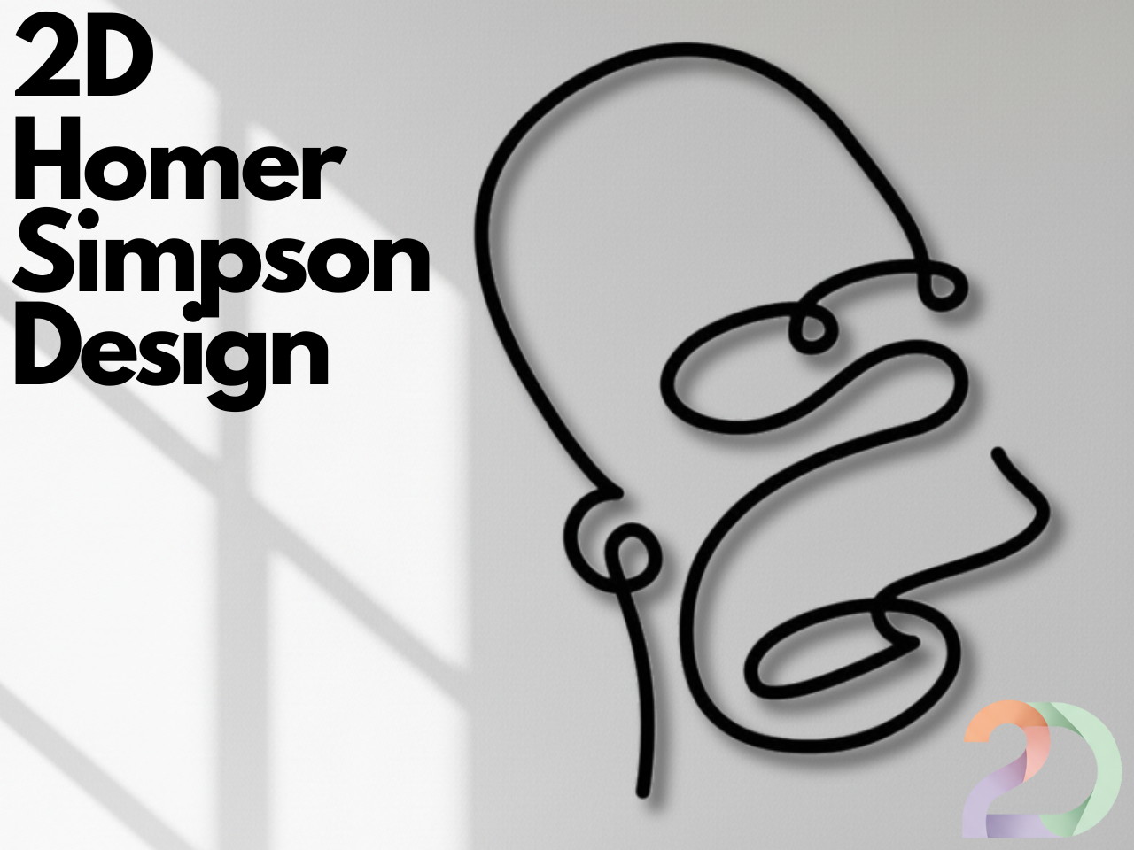 2D Homer Simpson Design