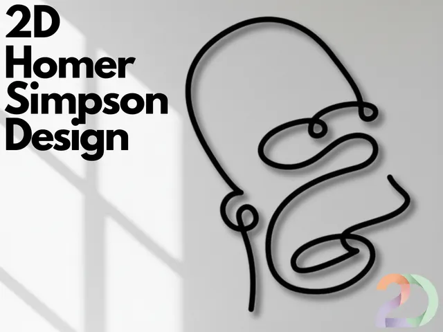 2D Homer Simpson Design
