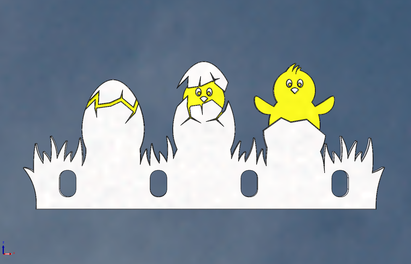 Chicken evolution keyholder — miniatura 2