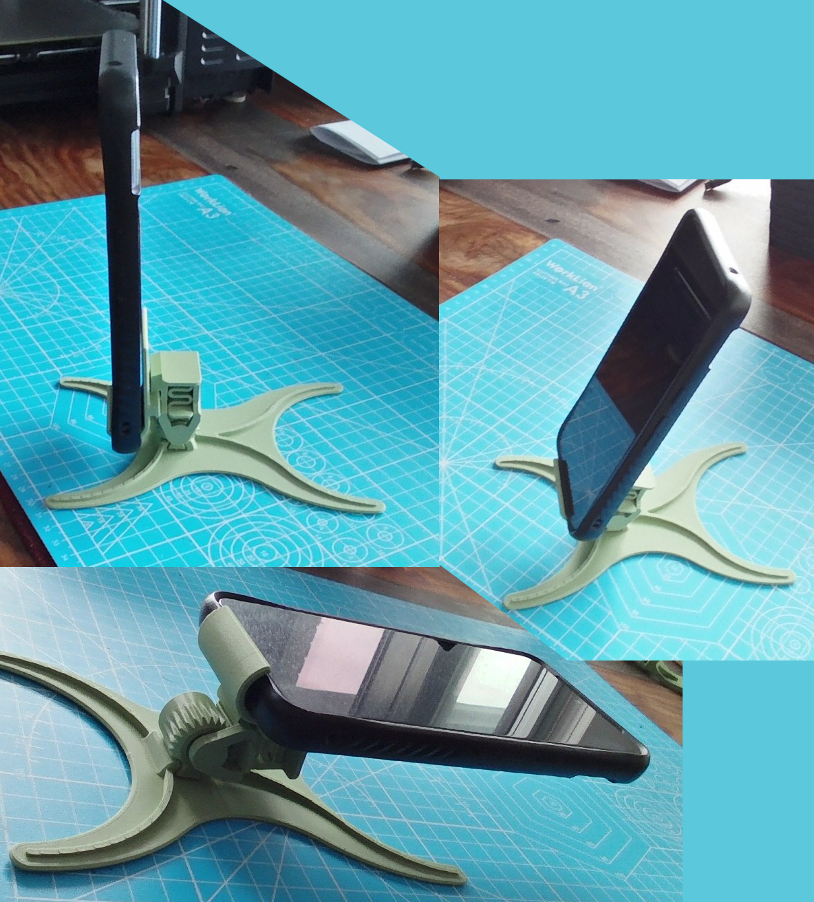 Adjustable Phone Stand 3D model