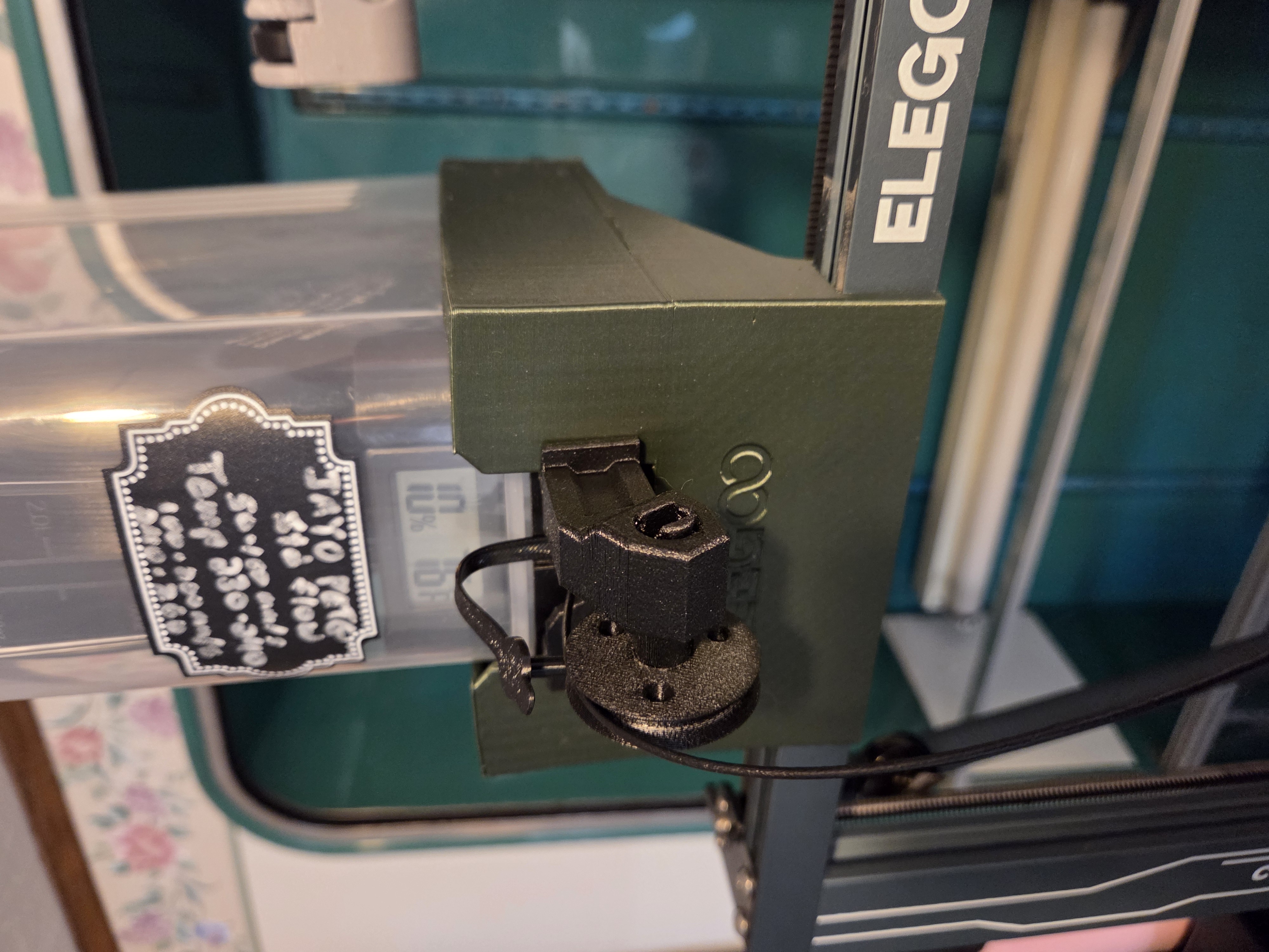 Roller filament guide for dry box mount 3D model