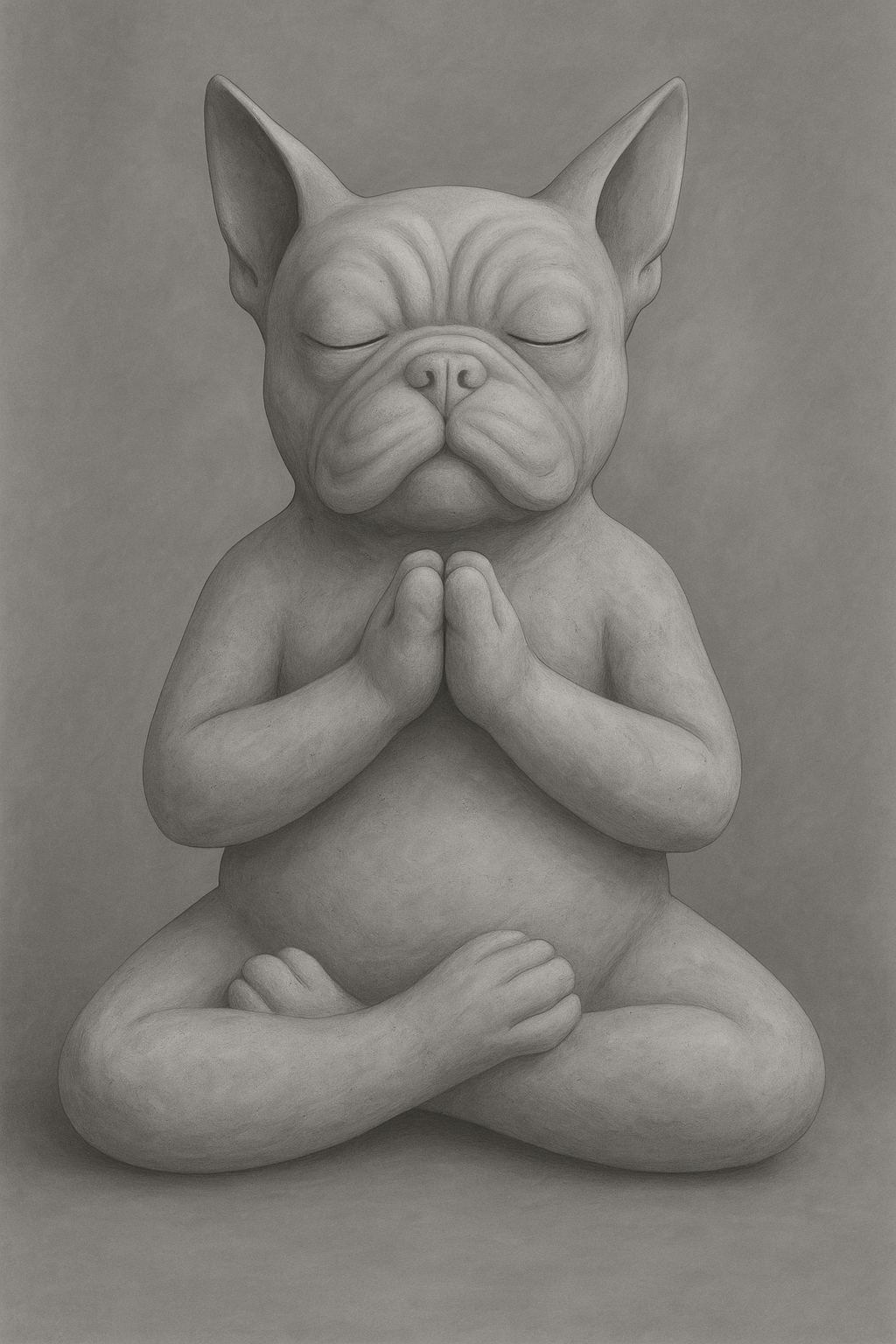 Meditating Bulldog
