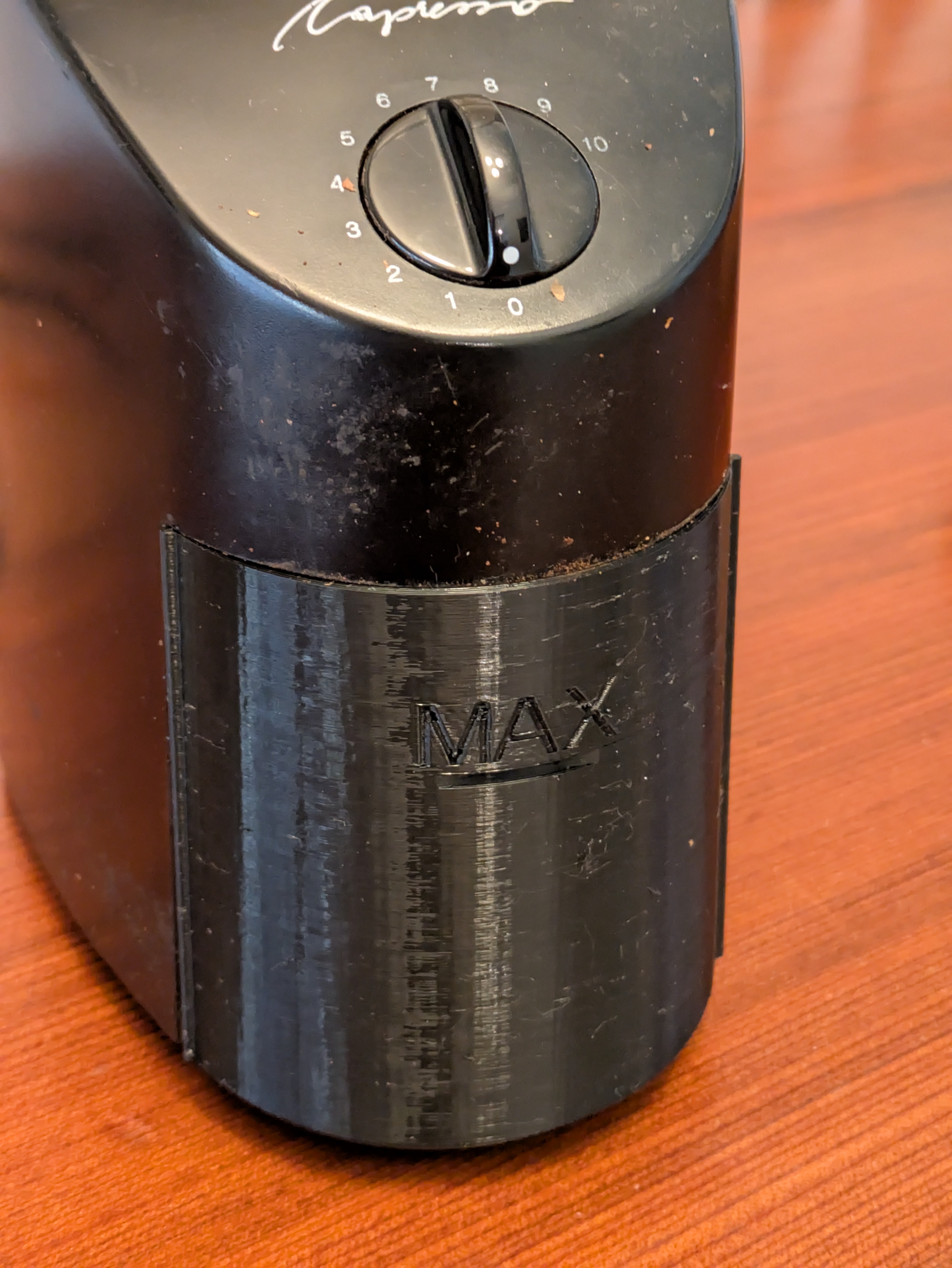 Capresso Infinity Coffee Grinder Coffee Grounds Container