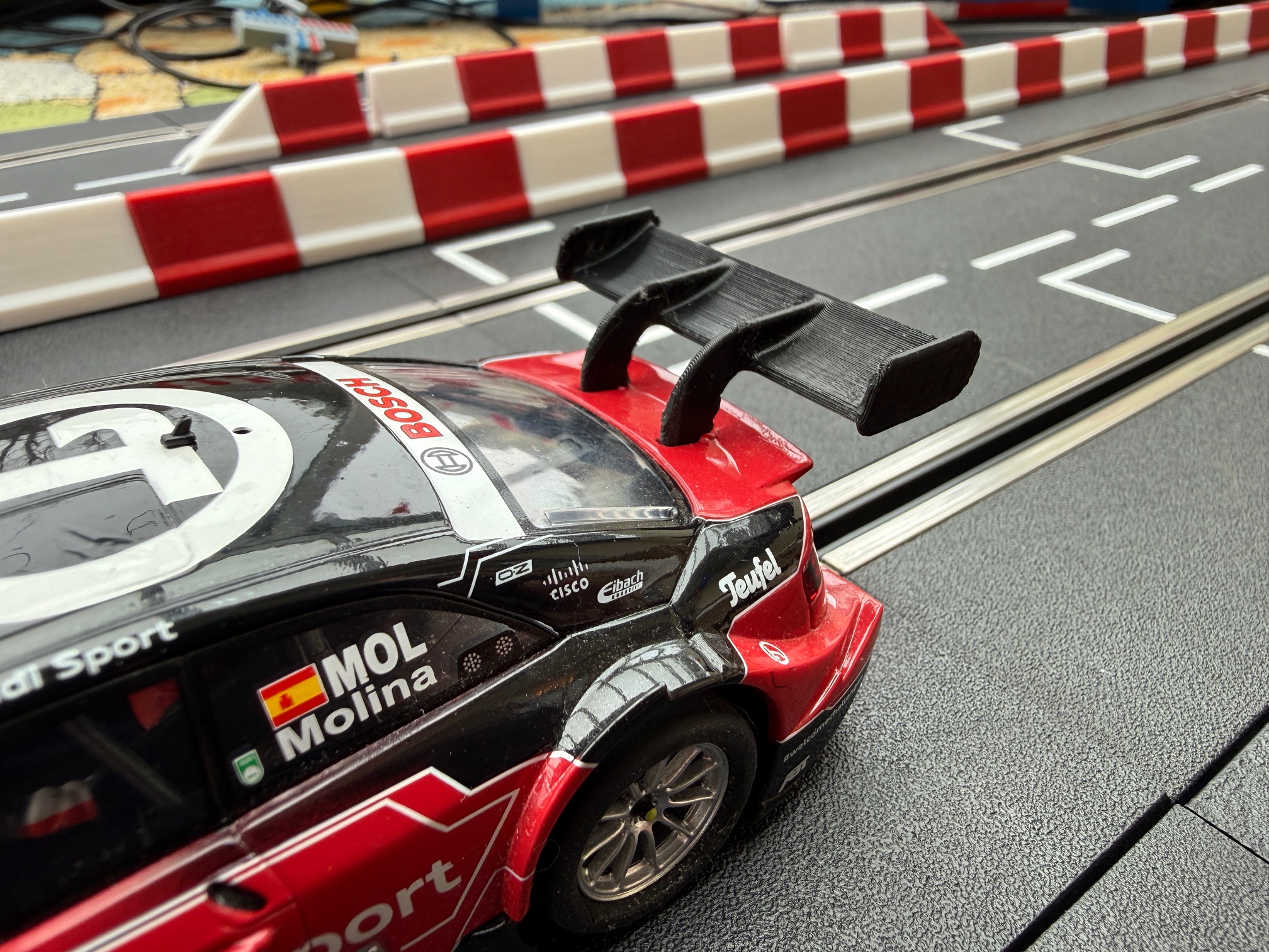 Carrera 132 Audi RS5 DTM Rear Wing / Spoiler / Heckspoiler 1:32 Slotcar