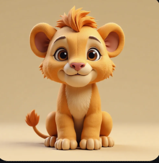 CUTE LION CUB