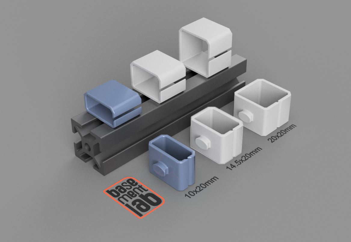 2020 T Slot Twist In Cable Clamp 10x20mm for  Aluminium Profile - Guida Cavi con aggancio rapido per profilo alluminio 2020
