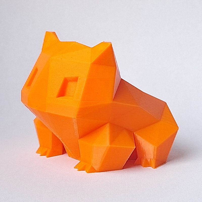 low-poly Bulbasaur (plain back) by Joe | Download free STL model ...