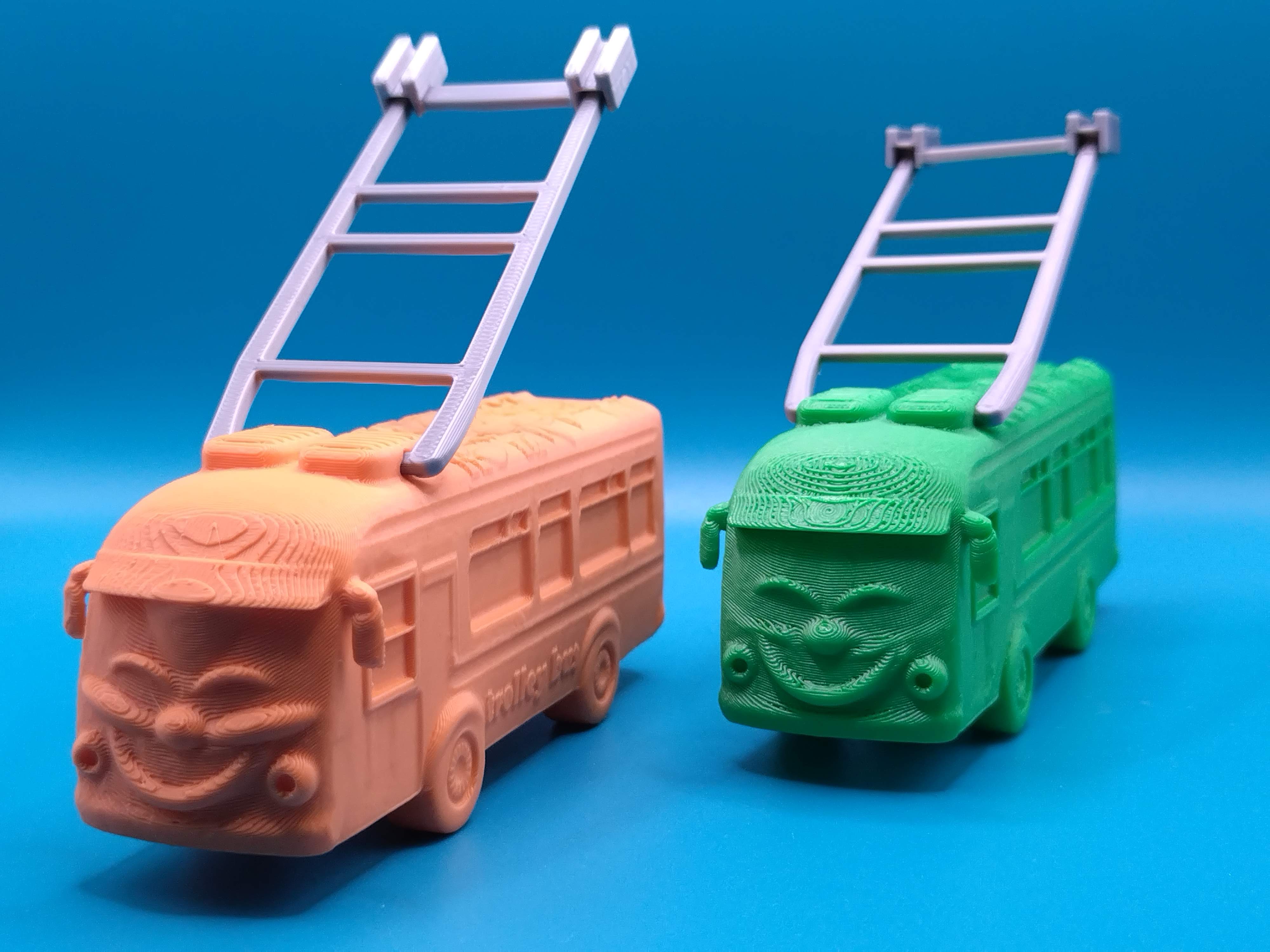Happy trolley bus
