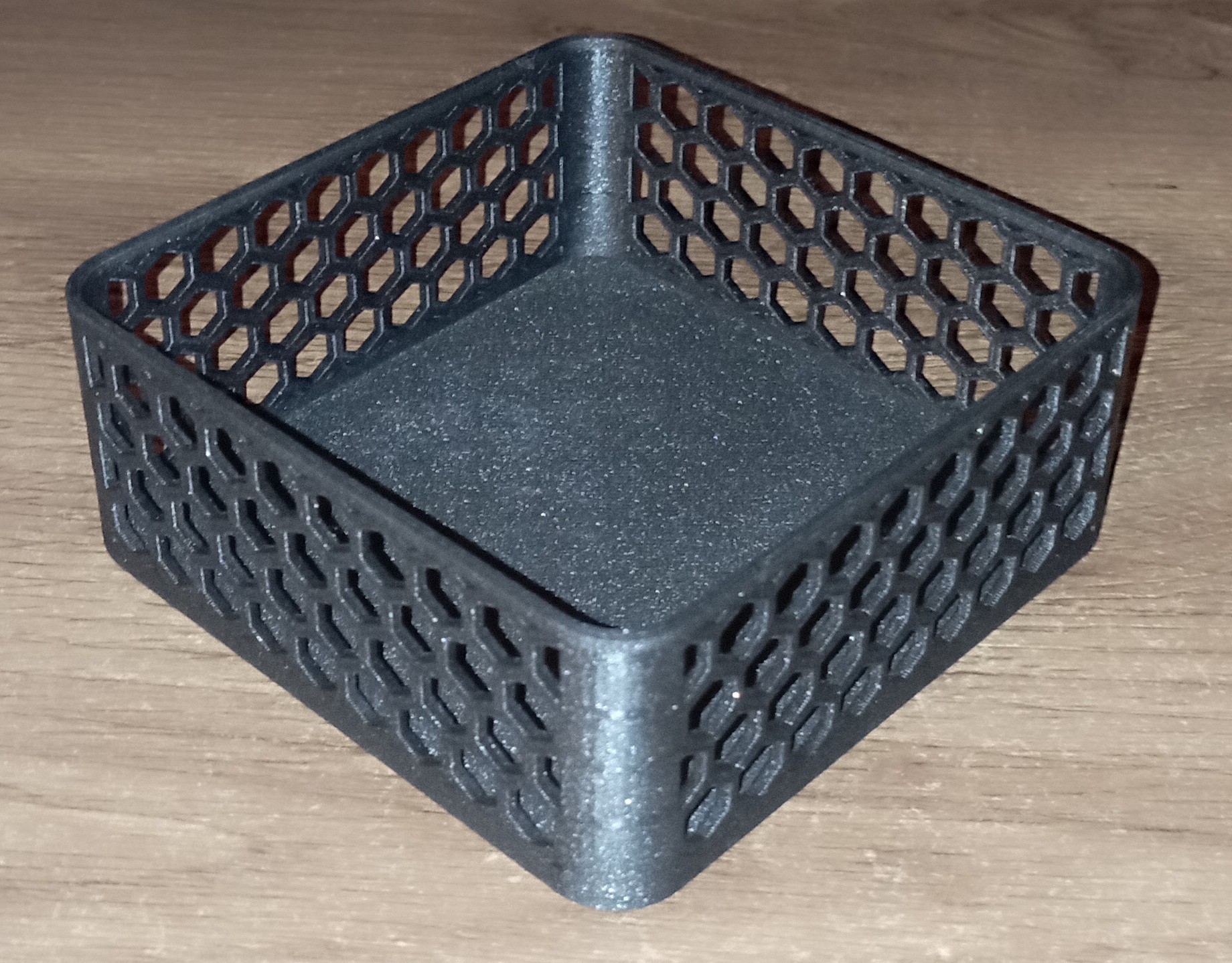 Box with Hexagon Cutouts