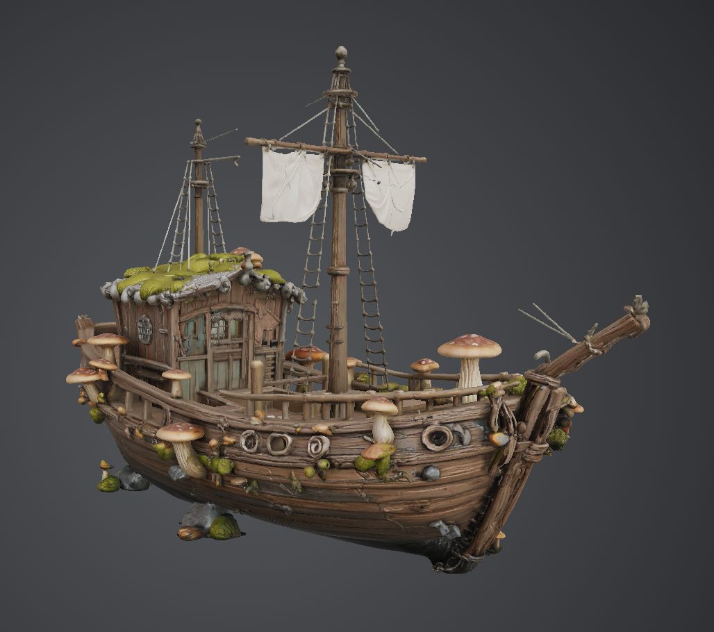 Mossy ship