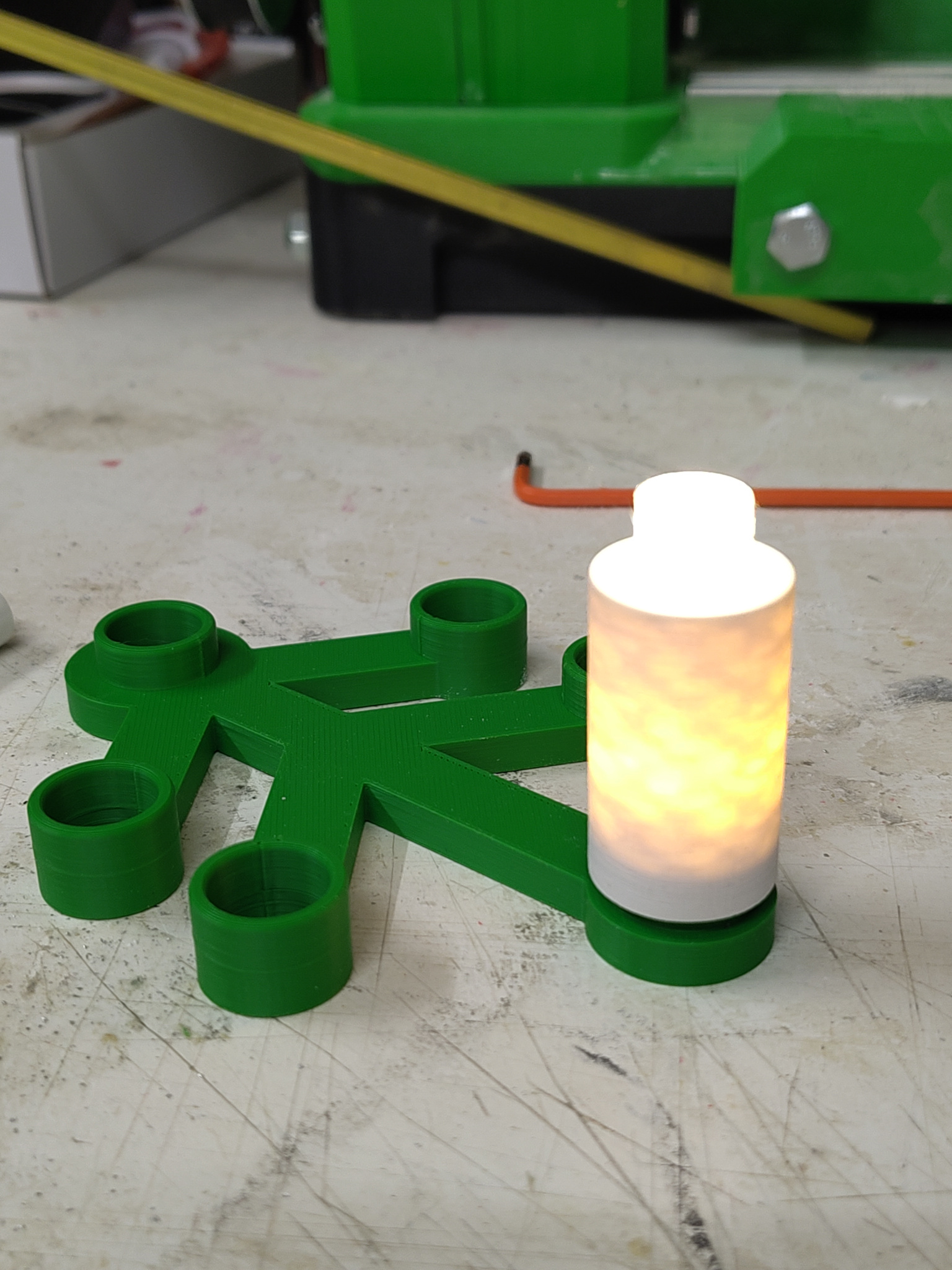 Candle for Giant Lego Wreath 3D model thumbnail