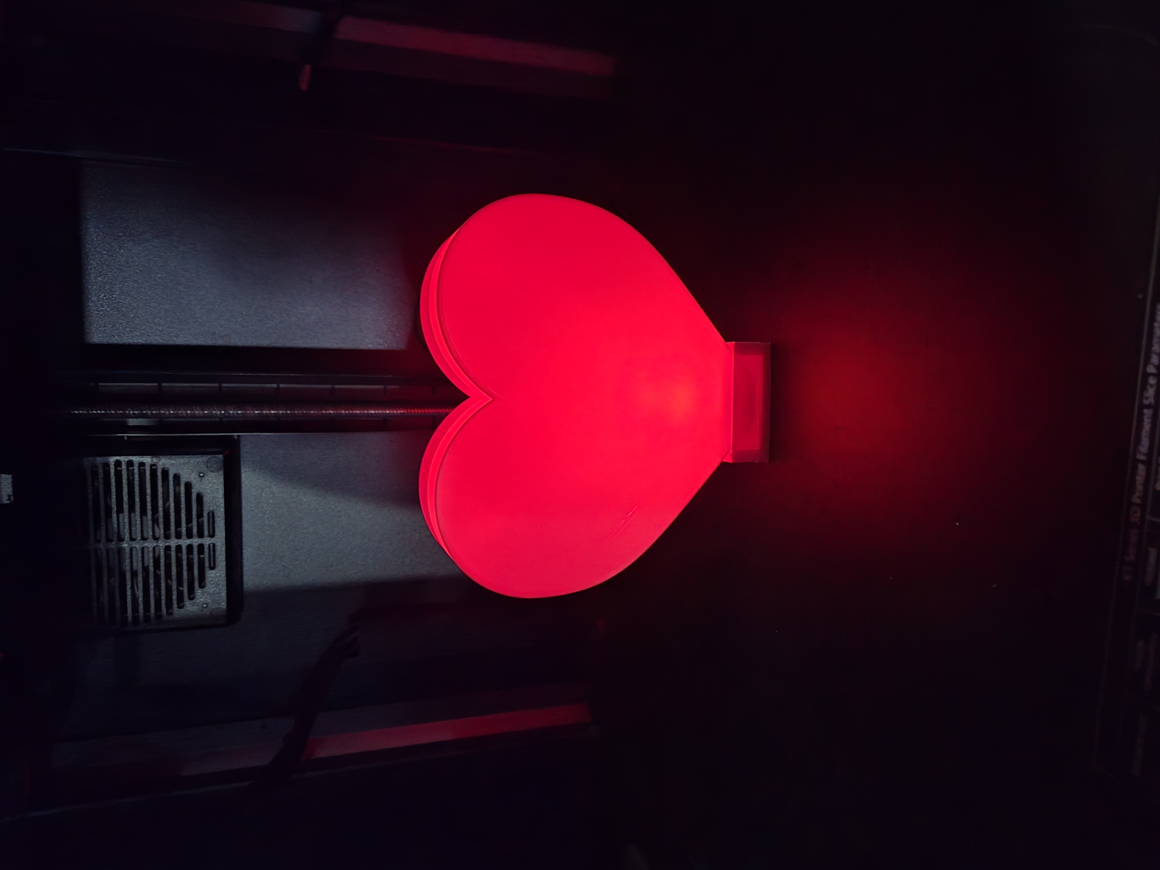 Glowing tealight heart!