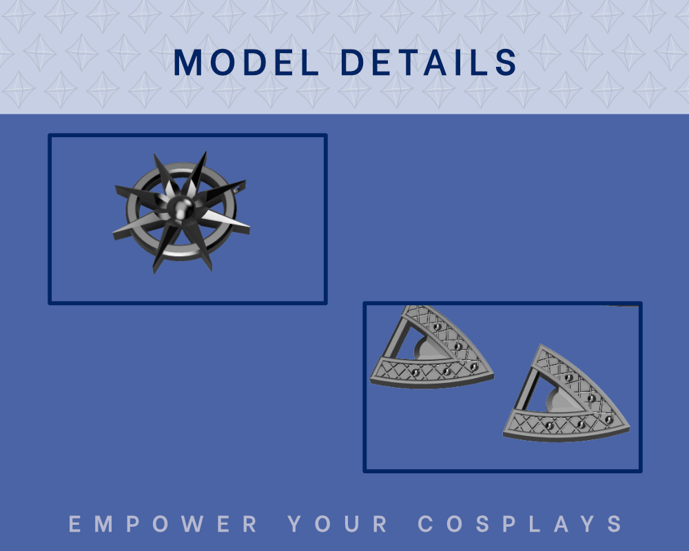 Gale's Accessories STL Files - Baldur's Gate 3 Cosplay Accessory (Digital Download)