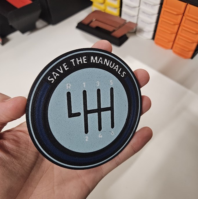 Save The Manuals Coaster