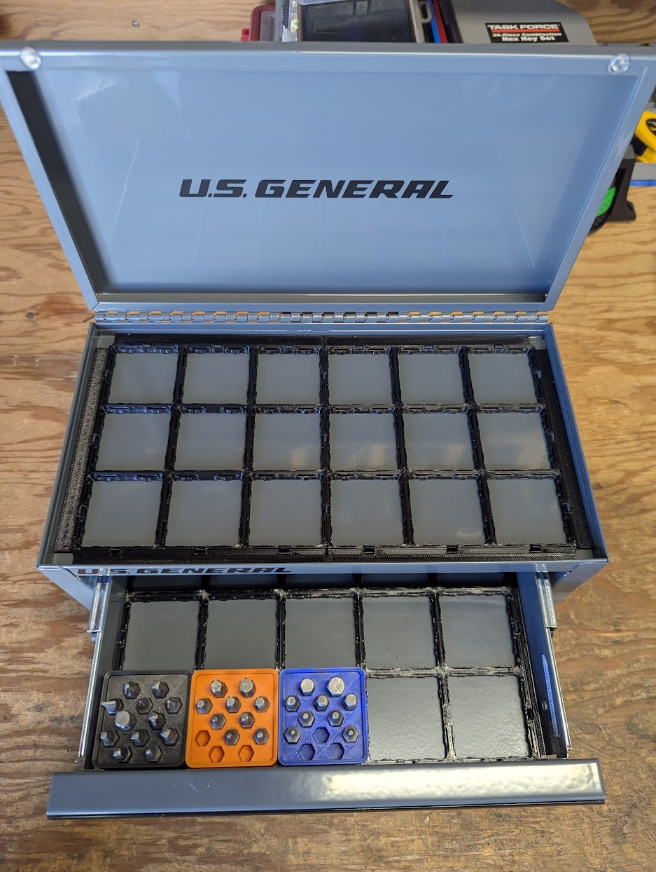 Clickbase baseplate models for the Harbor Freight US General Mini-Toolbox (ready to print)