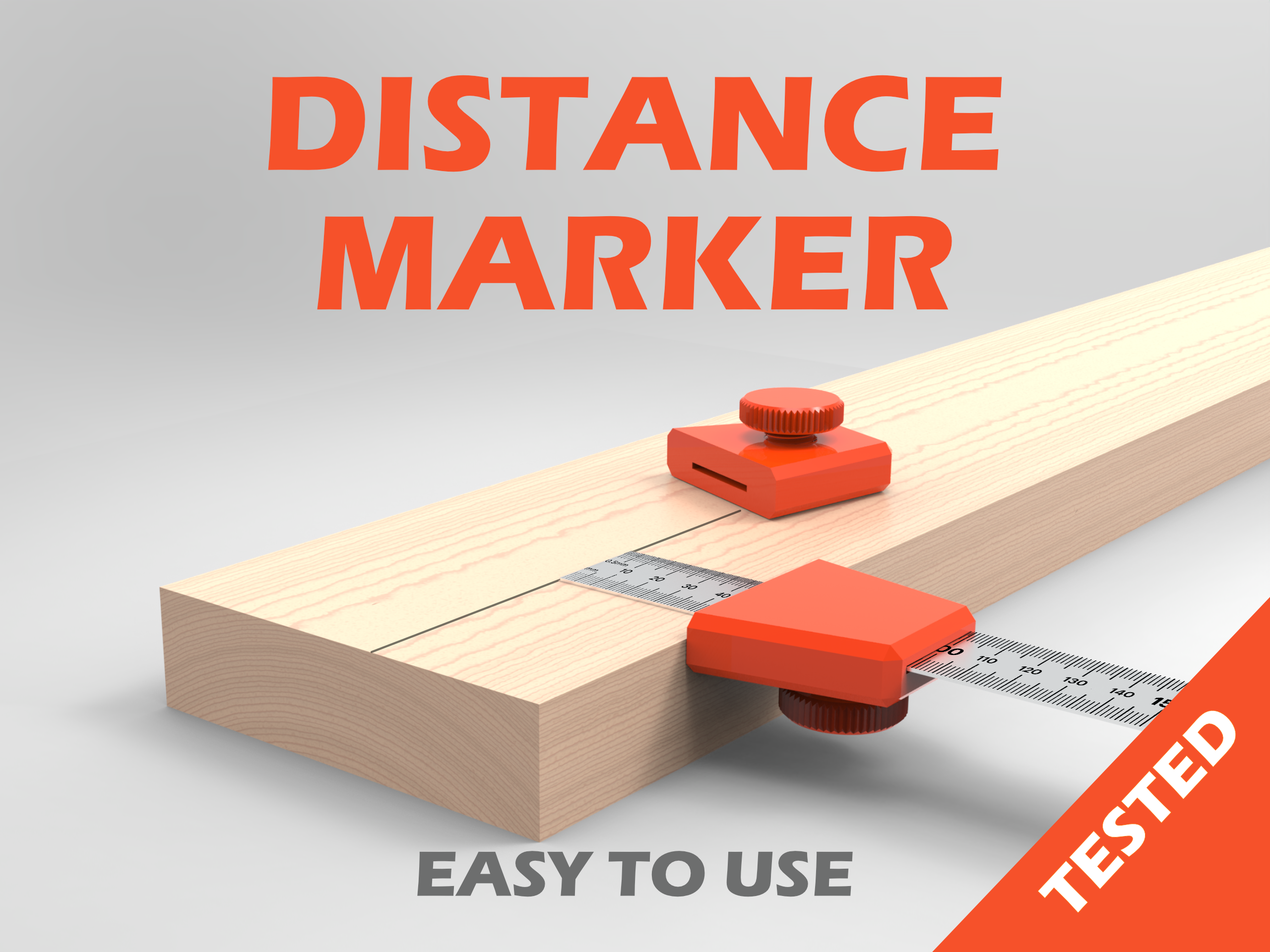 DISTANCE MARKER - LINE MARKER - (Tested) 3D model thumbnail