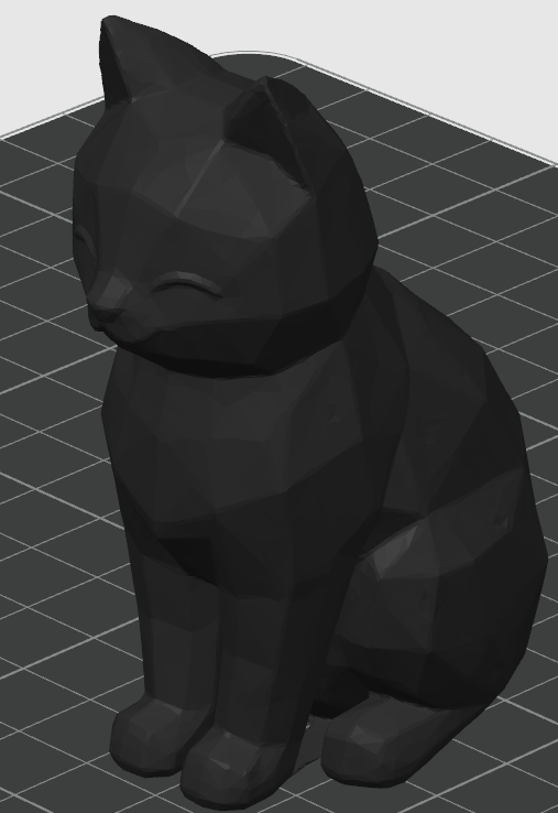 low-poly cat #2