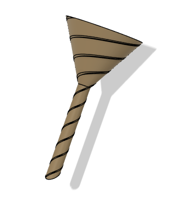 Buret (Burette) Funnel - Spiral