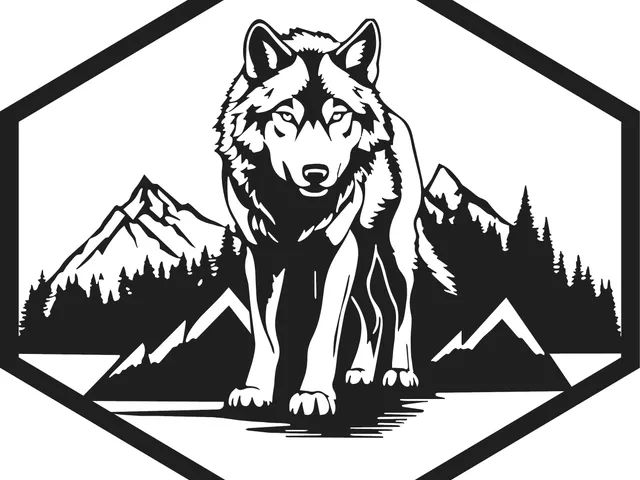 Wandtattoo Wolf