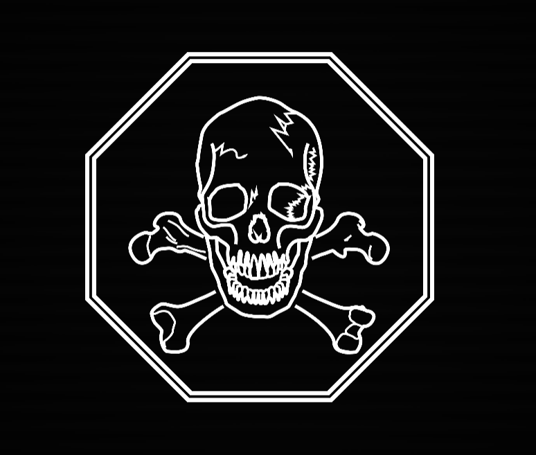 ULTRAKILL - You Have Died Skull Wall Art