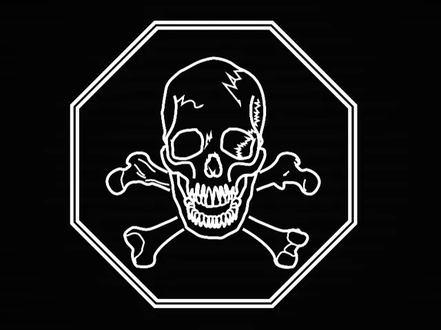 ULTRAKILL - You Have Died Skull Wall Art