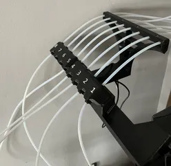 INDX Filament Sensors (L & R) with Printable Numbers and Top/Bottom PTFE Tubes holders