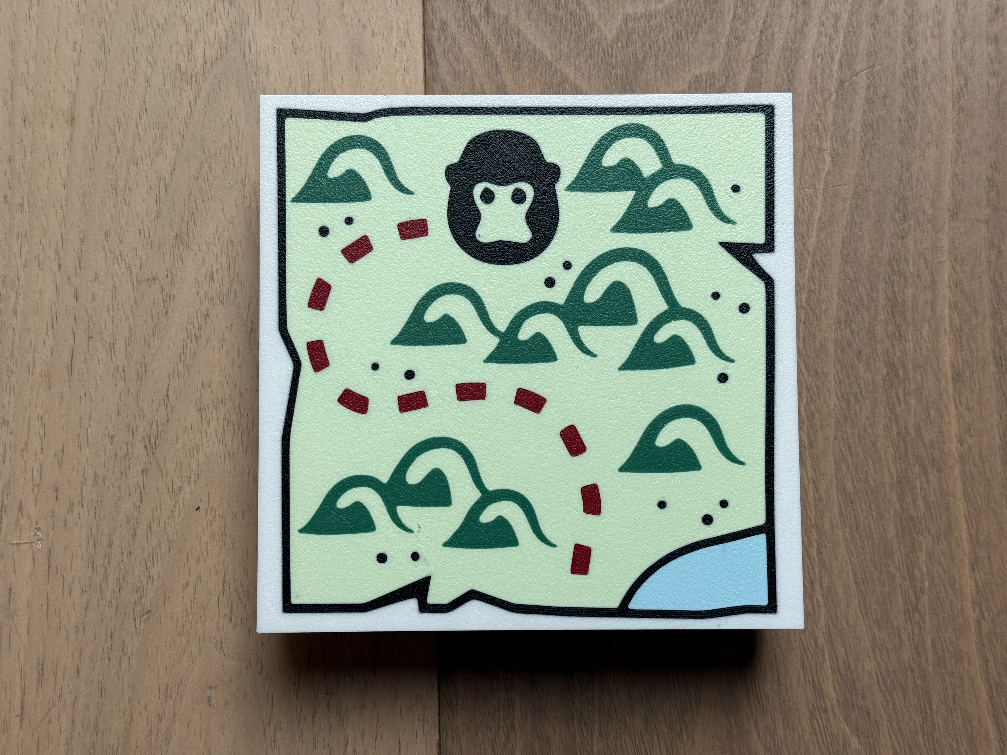 Lego Treasure Map Tile - 10x size (1/4)