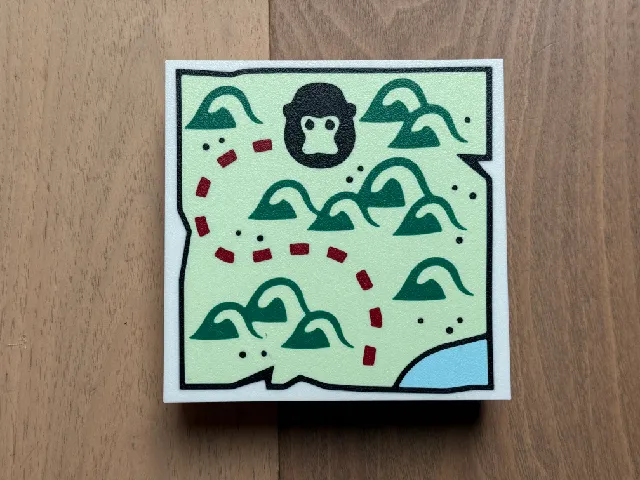 Lego Treasure Map Tile - 10x size (1/4)
