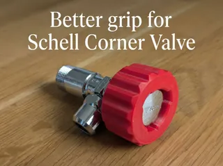 Ergonomic Valve Knob for Schell Corner Valve