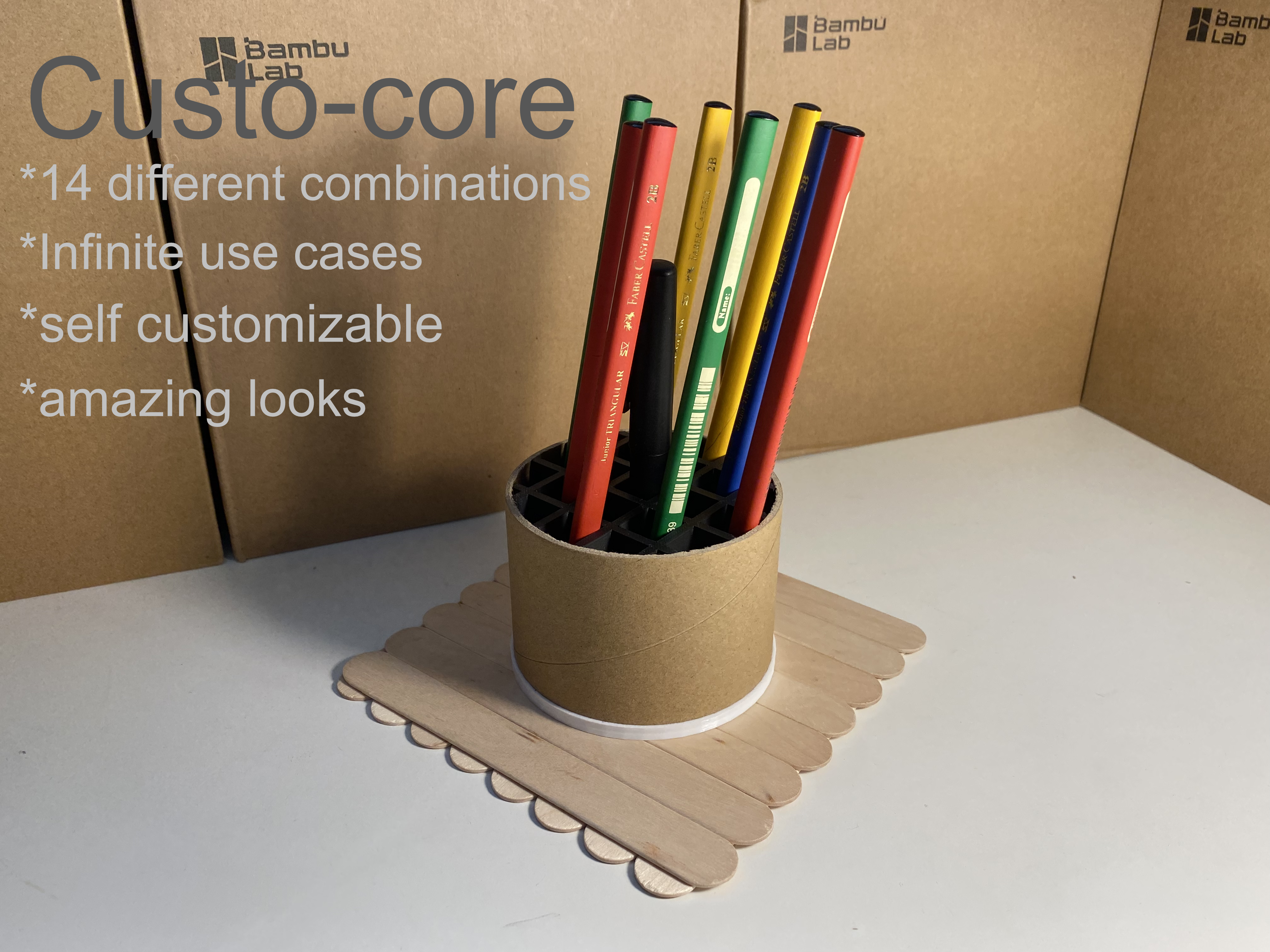 Cardboard spool core reuse