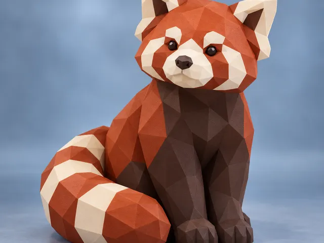 Low Poly Red Panda