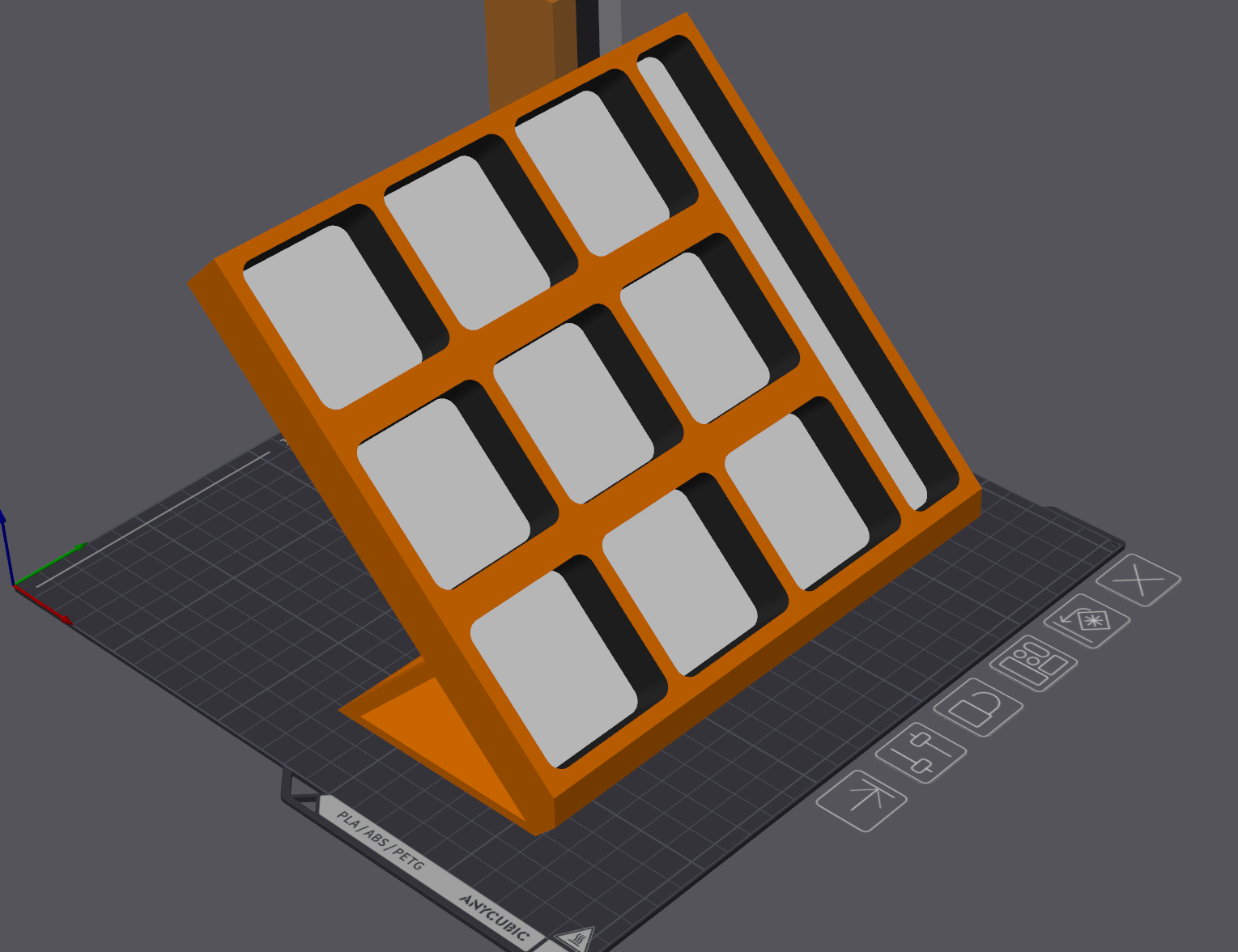 Screw Organizer Stand – Angled Screw Holder for Workbench