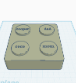 Customized Lego brick