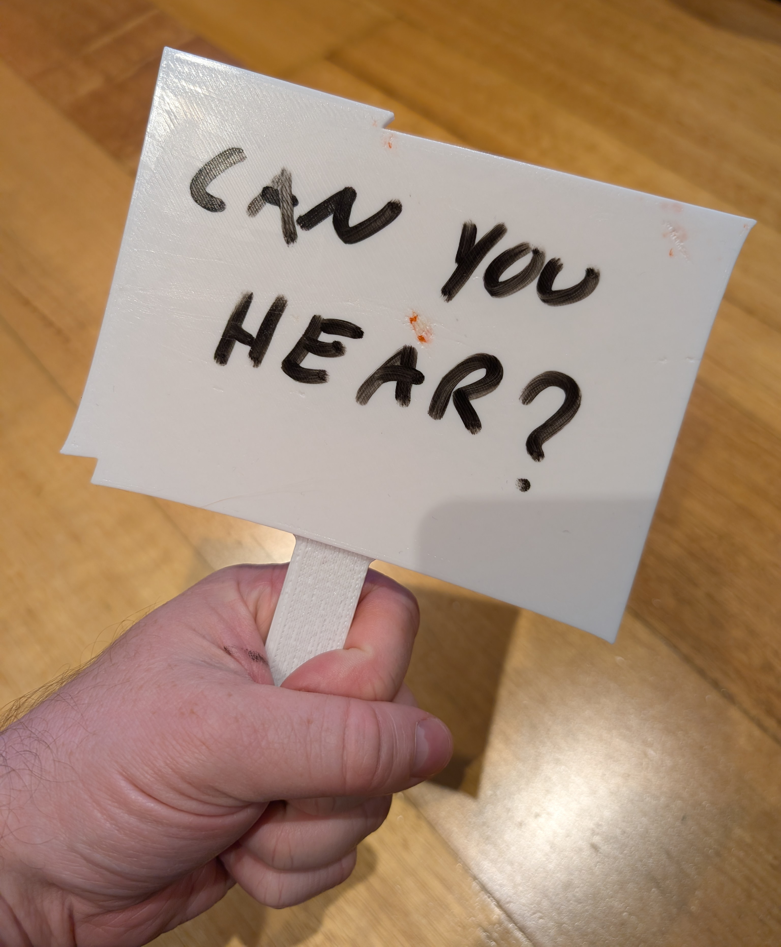 Wile E. Coyote Sign for video calls
