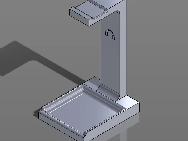 Modern Headphone Holder with a Catchall Area