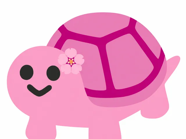 Cherry Blossom Turtle Emoji Keyhanger
