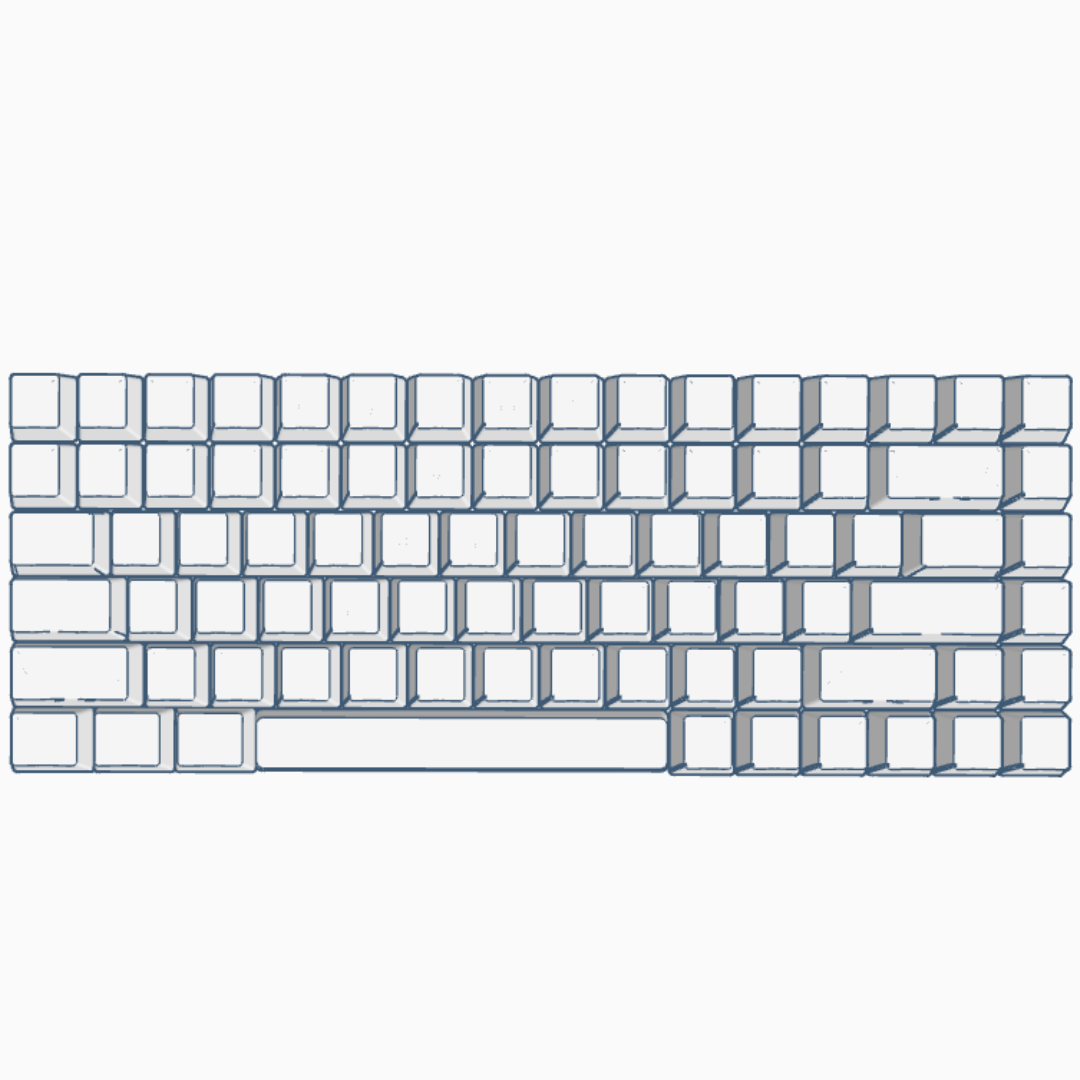 Flat Cherry mx Keycaps (Full Set)