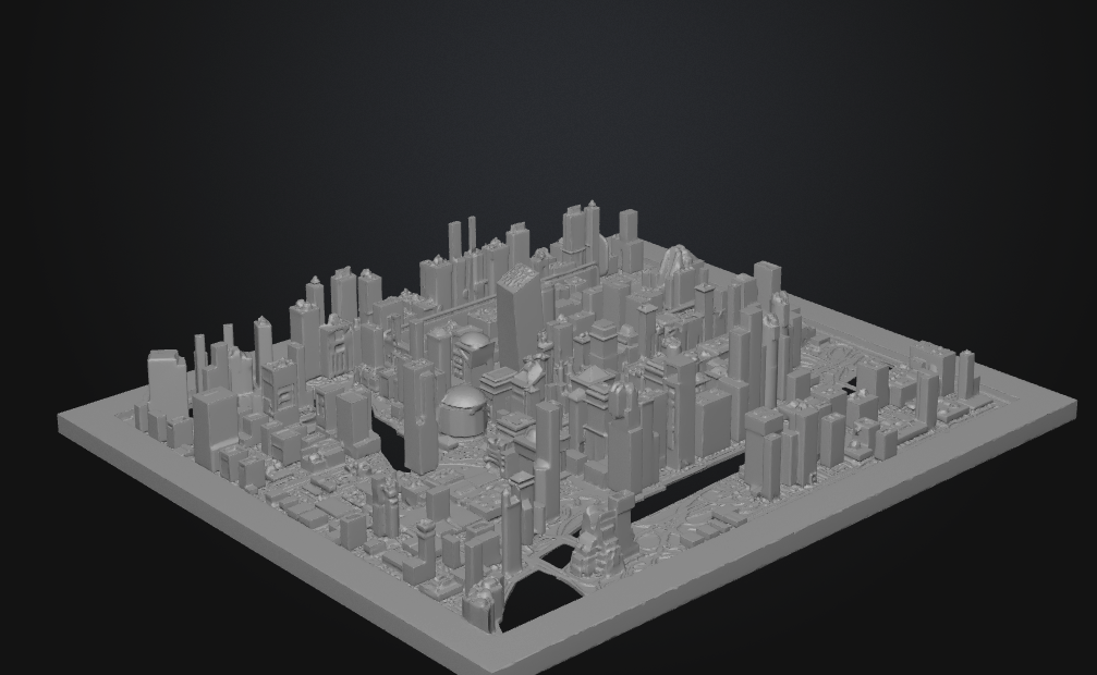 Chicago Skyline Bas-Relief Wall Art - Lake Michigan View