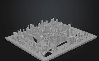 Chicago Skyline Bas-Relief Wall Art - Lake Michigan View